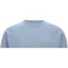 Carhartt WIP Besticktes Logo Unifarbener Rundhalsausschnitt Langarm-T-Shirt Herren Oberteile Blau I026392-2MY-XX
