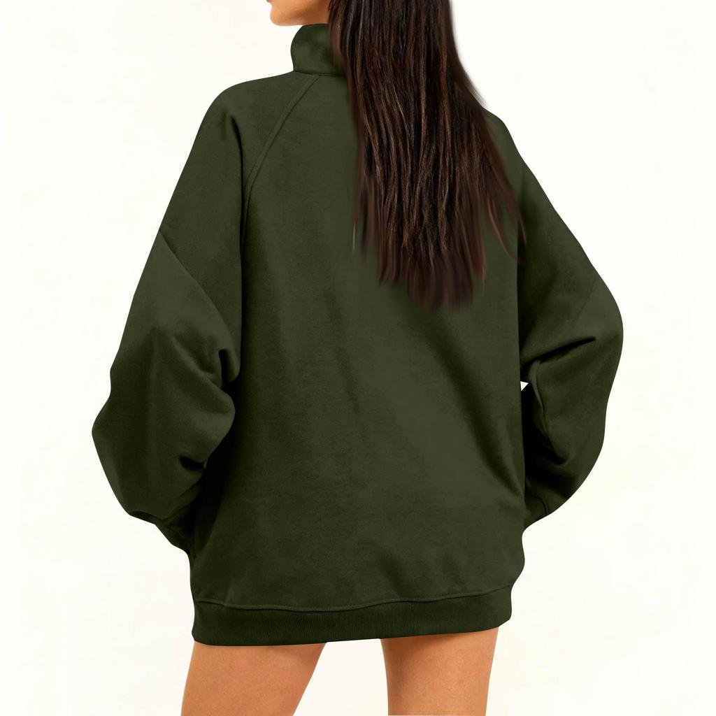 Women's Button-Up Collar Tops Cotton Women's Casual Fashion Long Sleeve With Pocketed Pullover Top Blouse