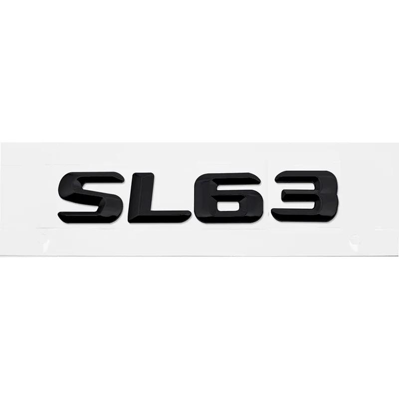 3D ABS Car Rear Trunk Badge Emblem Decals Sticker Decoration accessories for Mercedes Benz SL63 SL65 SL280 SL300 SL320 HG9