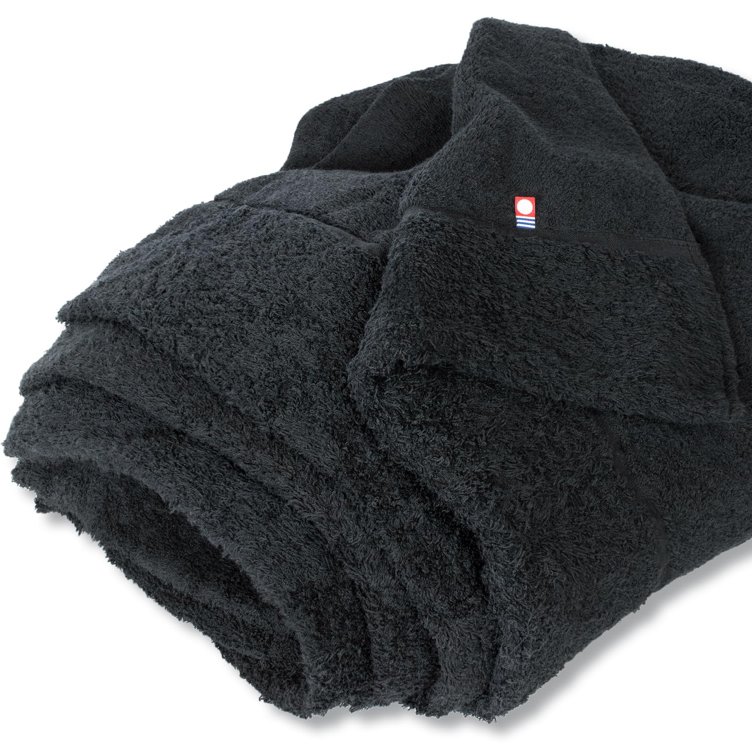 

Bloom Imabari-made Karoyaka Karocket Towel Blanket, Single, Approx. 140 x 190 cm, 100% Cotton, Heavyweight, Made in Japan (Black)