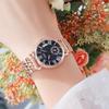Calendar Steel Belt Quartz Watch Fashion Business Style Stainless Steel Watch Ladies Niche Premium Watch