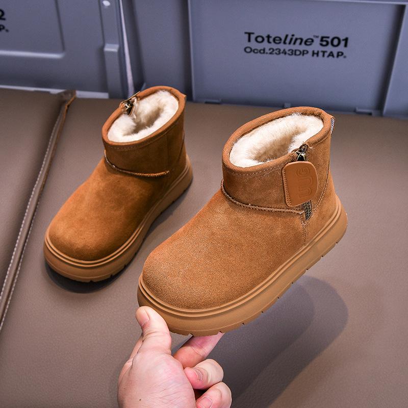 Semišové Platformové Dámské Kotníkové Boty na Ploché Podrážce Módní Ležérní Boty Žena 2025 Trend Zimní Designérské Chůze Pohodlné Teplé Sněhové Boty Dámské