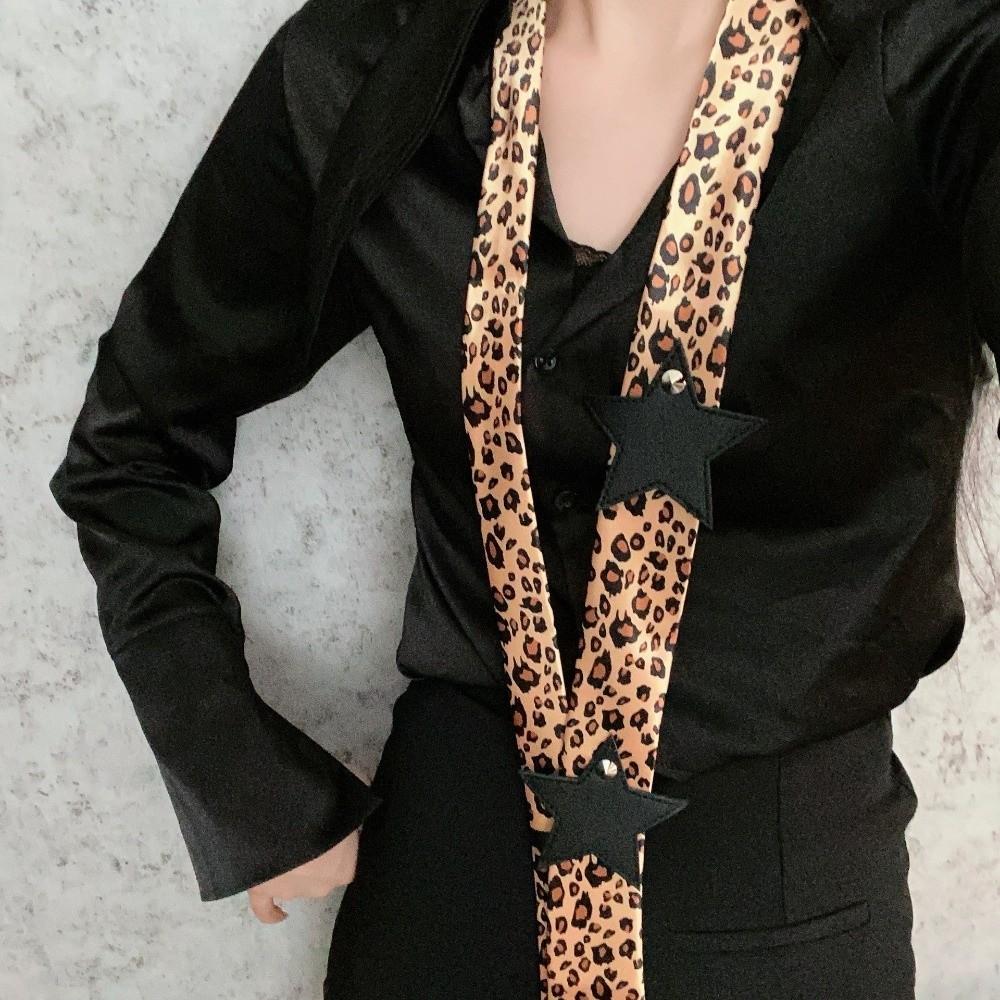 Star Polka Dot Waist Belt Elegant Scarf Hairband Retro Long Vintage Scarf Daily Wear