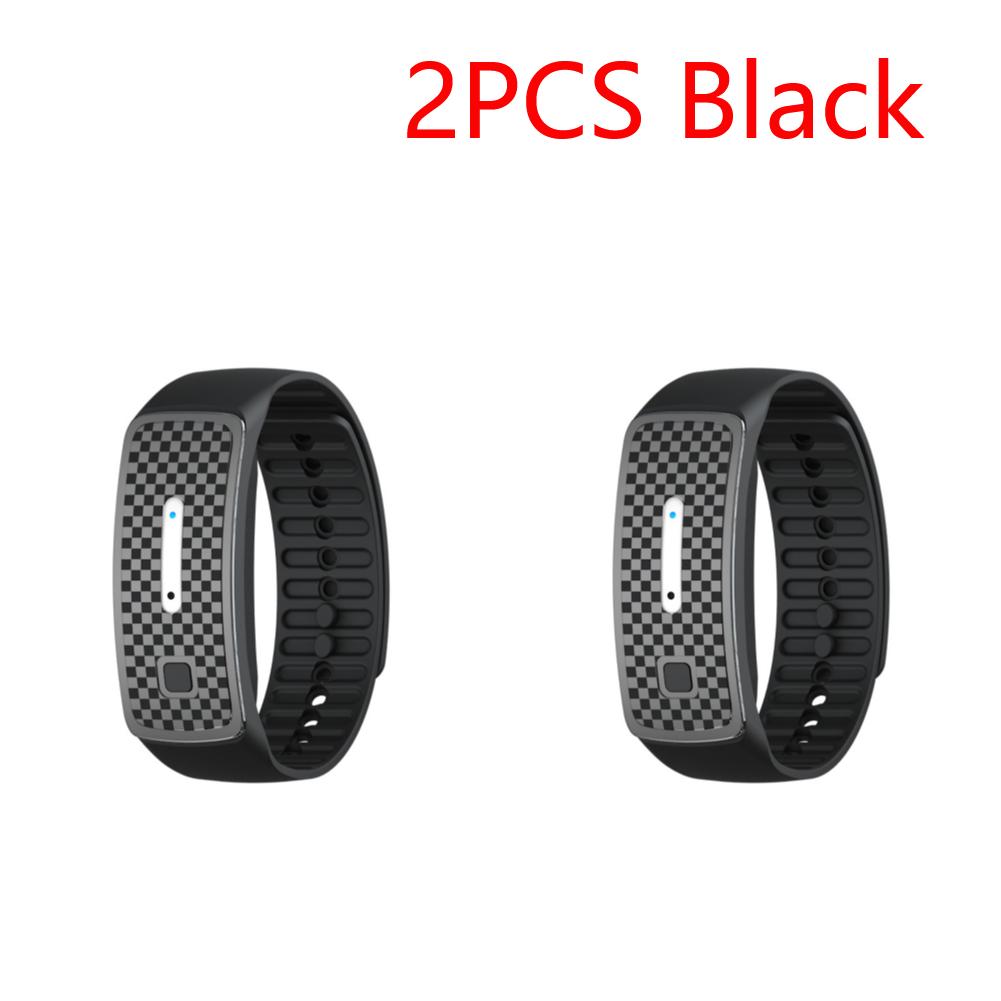 Ultrasonic Mosquito Bracelet Portable Electronic Mosquito Repeller Anti-mosquito Bracelet Watch for Outdoor Activity