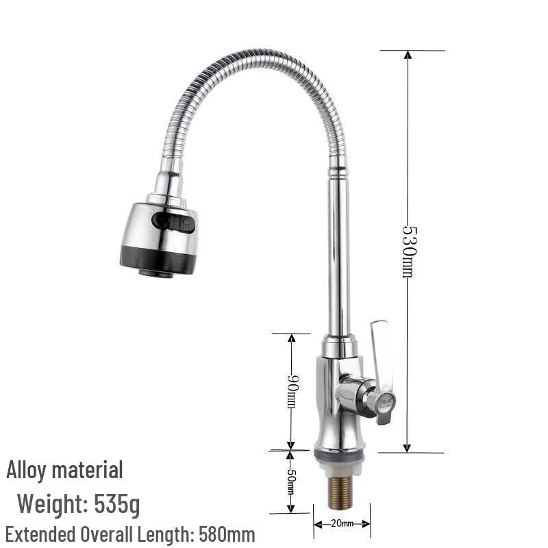 

OEING Gold Cup Zinc Alloy Single Cold Deck Faucet