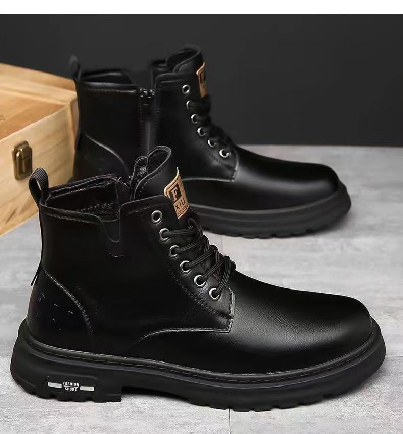 

Martin boots men s autumn and winter 2024 new versatile retro British style men s casual overalls short boots 38