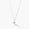 Mini Rhombus Pendant Slim Chain Necklace (C2503-AN941_SV)