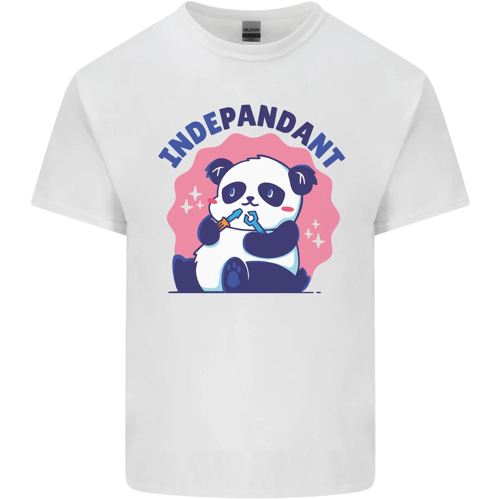 Indepandant Funny Independent Panda Bear Kids T-Shirt Childrens L