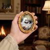 Retro Style Halloween Magnets Vintage Ghost Fridge Magnet, Gold Frame Refrigerator Decoration Home Office Decor with Strong Magnetic Adsorption