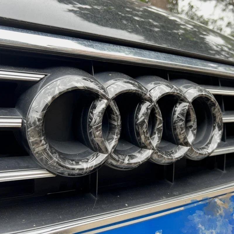 hot A7 2012-2023 4 Ring Logo ABS Directly Covered Emblem Car Hood Front Grill Rear Trunk Emblem Badge A7 Refit Accessory