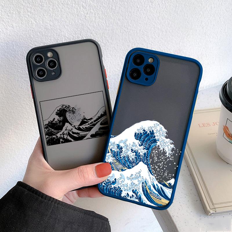 Magic surfing for iphone X XS MAX XR Big Wave of kanagawa Cover Anti-fall case For iPhone 15 13 12 11 14 pro MAX 7 8 Plus SE2
