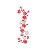 Wall Sticker Self-adhesive Flower Pattern Acrylic 3D Flower Removable Decal for Living Room