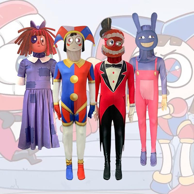 Trendy And Unique Digital Circus Cosplay Bodysuit Polyester Fabric Gender-neutral