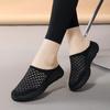 Women's Round Toe Slippers Light Breathable Flats Non-slip Soft Sole Casual Shoes Slip-on Mules for Walking Daily Wear