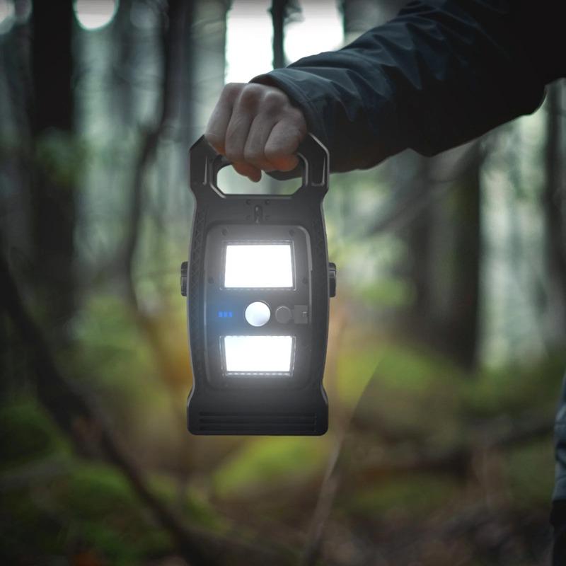 Solar Clamp Lights Outdoor Motion Sensor Waterproof 3 Modes LED Work Light For Camping Fence Garage Garden Lighting