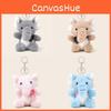 Sitting Scarf Posture Baby Elephant Cartoon Plush Keychain Pendant For Gift Kids