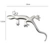 Gecko Car Sticker, 3D 3D, Cute Eyes, Emblem, Gecko, Lizard, Gecko, Silver Seal, Car Supplies, Easy To Apply, Curved Surfaces