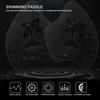 1 Pair Hand Paddles for Swim PP Silicone Adjustable Hand Fin Flipper Flat Paddle Swimming Training Aid for Men Women Children Black S