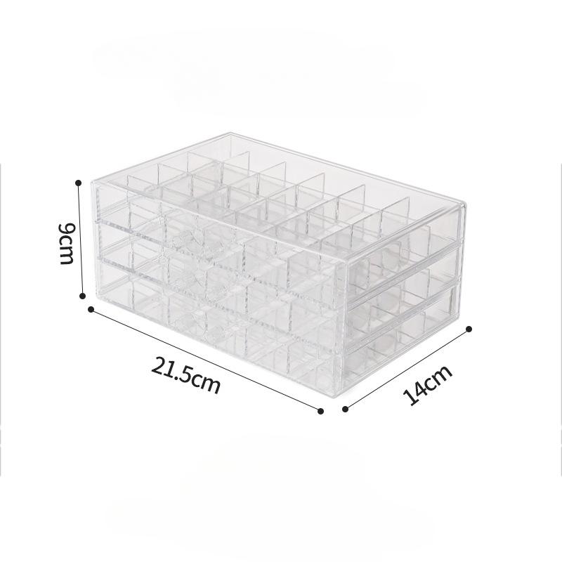 

1 шт. Прозрачная пластиковая коробка для хранения с 120/72 отделениями, органайзер для ювелирных изделий с ящиками для колец, сережек, ожерелий