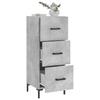 Sideboard Concrete Grey 34.5 x 34 x 90 cm Engineered Wood