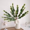 13 Inch Artificial Cactus with Purple Flowers Realistic Unpotted Fake Cactus Plant for DIY Flower Arrangement Outdoor Indoor Garden Home Decor