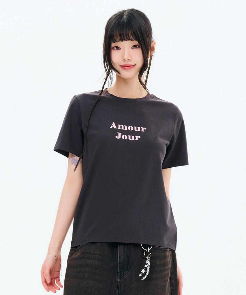 CHASECULT Women'S Essential Lettering Short Sleeve T-Shirt-Fbzg5853C0L