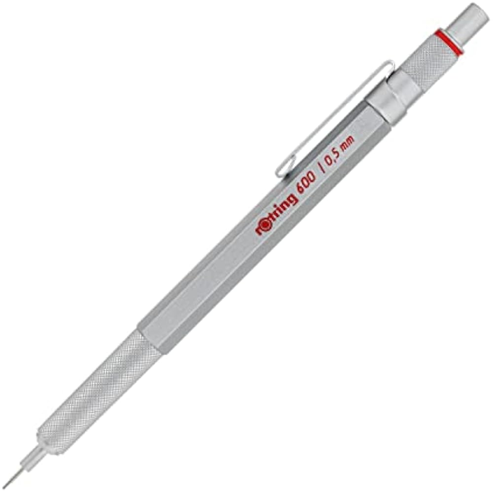 Rotling Mechanical Pencil Rotling 600 0.5mm Silver 1904-445 [Genuine Japanese]