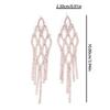 New Fashionable Pair of Exaggerated Large Earrings, Women's Long Style, Round Face with Diamond for Slimming, Fashionable Personality Trend