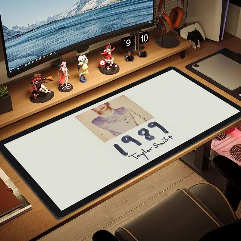 Taylor Swift Albums Large Size Mouse Pad Large Gaming Table Cushion Nonslip Laptop Tablet Big Mousepad Xxl Mat Mini Pc Playmat With Lock Edge