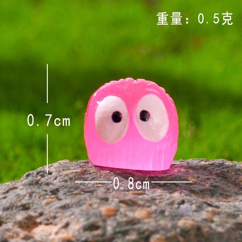 32Pcs Micro Landscape Cute Night Owl Moss Succulent Small Ornament Miniature Cartoon Black Crystal Ball Accessories
