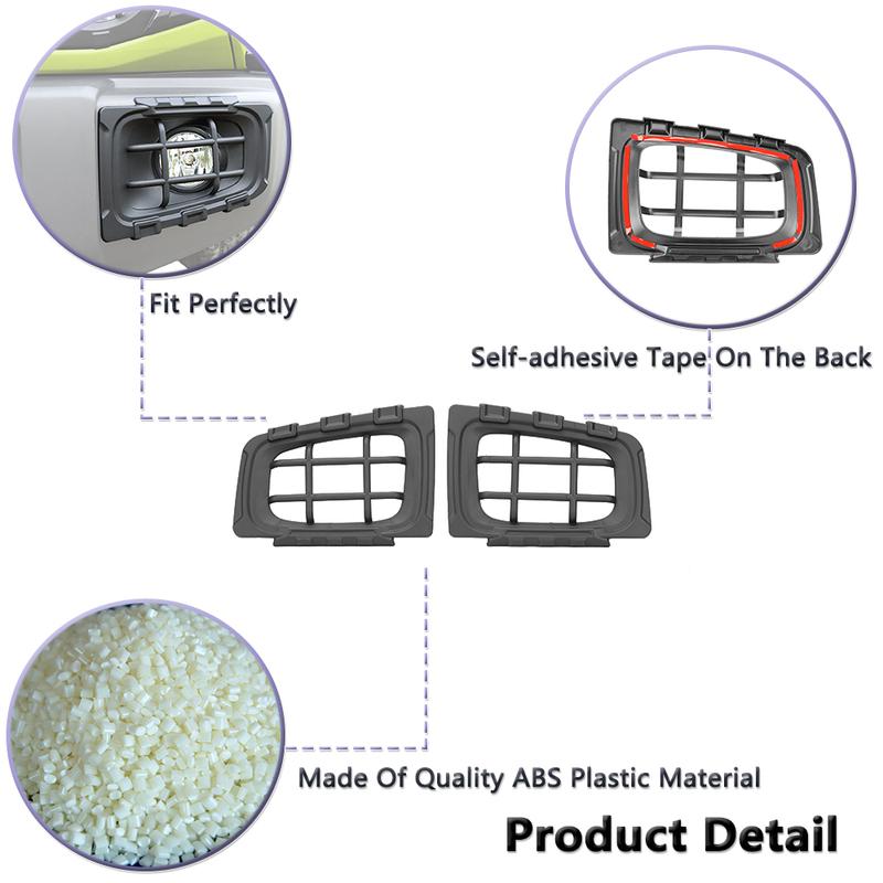 Front Fog Light Protect Guard Cover For Suzuki Jimny JB64 JB64 -2026 Car Light Trim Decoration Exterior Parts Accessories