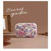 Creative Pvc Sanitary Pads Bag  Floral Print Large Capacity Multipurpose Coin Purse Portable Cosmetic Storage Bag