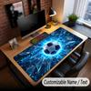 Soccer Theme Custom Mouse Pad Personalized With Name Text Customized Desk Mat For Office Home Decor