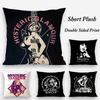 H-Hysterics G-Glamour Pillow Case Plush Fabric Soft Double Sided Print Sofa Cushion Cover Throw Pillow Covers