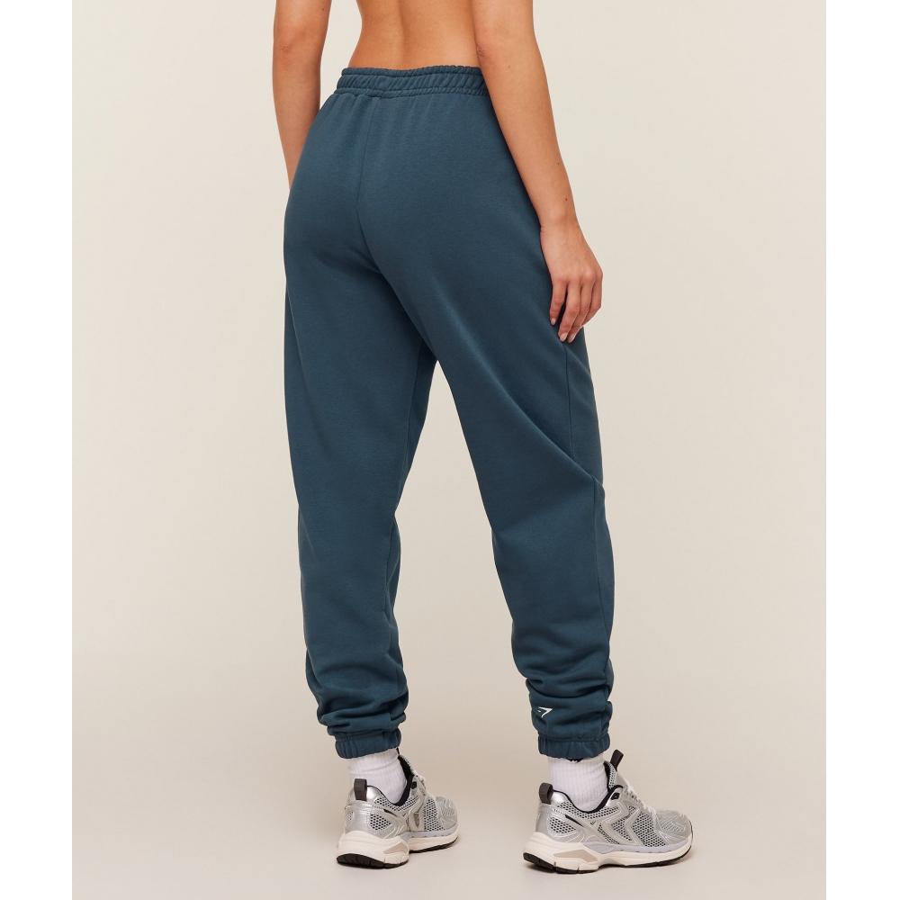 Gymshark Worn Crest Graphic Jogger Gs Stealth Blue B6b4w Ud6s