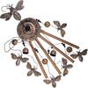 Bronze Bee Wind Chimes for Garden, Gifts for Mom, Home, Balconies, Rooms, Patio, Indoor, Outdoor Bee Decoration, Aluminum Bee Chimes, Bees Wind
