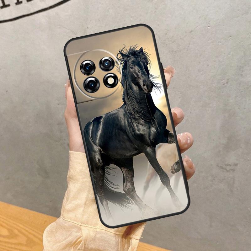 Horse Animal Case For OnePlus 15 15R 13 13R 13T 12 12R 11 10 10R 10T 8T Nord 5 CE 4 2 3 Lite N20 N30 Cover