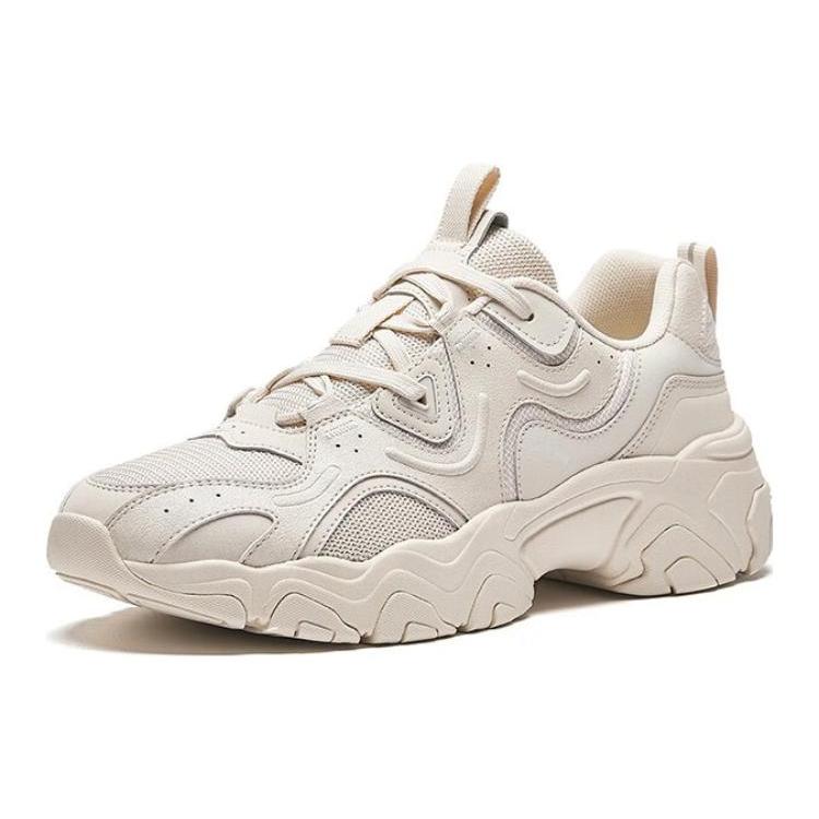 New Anta Meteorite Cushioning Anti Slip And Wear Resistant Low Top Chunky Sneakers Men's Muddy Sandy Gray 112348852-1