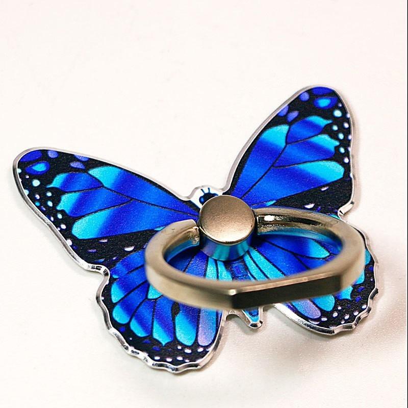 Mobile Phone Ring Buckle Holder Cartoon Cute Metal Desktop Creative New Painted Butterfly Mobile Phone Ring Buckle Holder