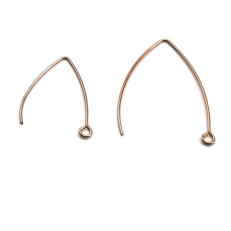 50pcs 316 Stainless Steel French Earring Hooks Hoops Findings Ear Wire Settings Base for Jewelry Making Earrings Accessories