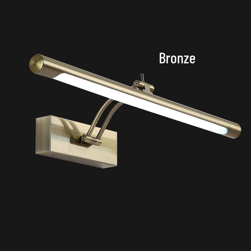 Minimalist LED Anti-fog Vanity Light for Bathroom & Makeup Mirror, Drill-free Installation
