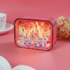 Factory  Pink Romantic Ambiance Diy Assembled Model Cute Wooden Carved Lamp Wooden Night Light Customization