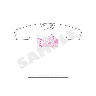 Sonic the Hedgehog" Wallpaper Cover Story T-Shirt <Sonic & Amy> M