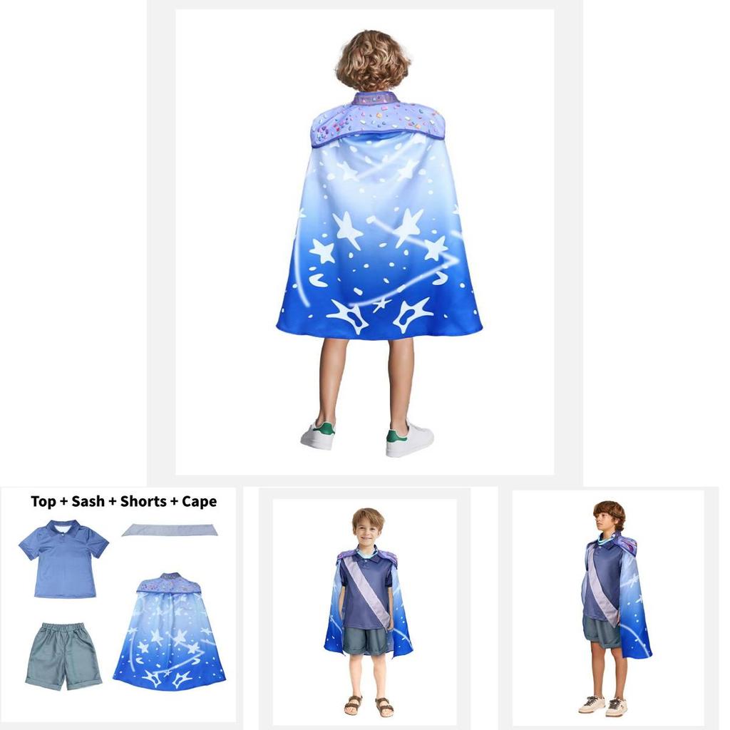 Versatile And Eye-catching Blue Alien Cosplay Outfit For Kids Suitable For Halloween And Performances
