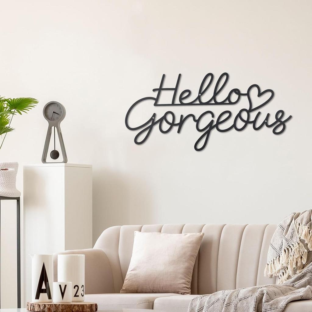 Rustic Wall Metal Sign Interior Decor