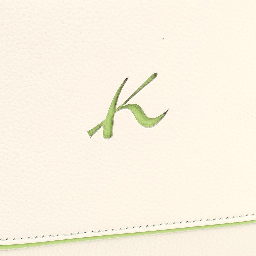 K Mark External Pocket 2way Shoulder Bag Green 91311 [Kitamura] Y-1150 Women's Ivory/Light [White]