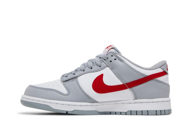 Nike Dunk Low White Wolf Grey University Red (GS)