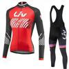 2026 Long Sleeved Cycling Suit Set  Women's Cycling Bib Women's Exclusive Seat Cushion Autumn Winter Cycling Sportswear Set Road Cycling Top