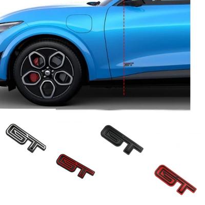 1 szt. Naklejka z logo 3D GT dla M ustang Mach-E Drzwi Bagażnik GT Stop Cynku Kreatywna Emblemat Odznaka Naklejki Akcesoria Modyfikacyjne Samochodu