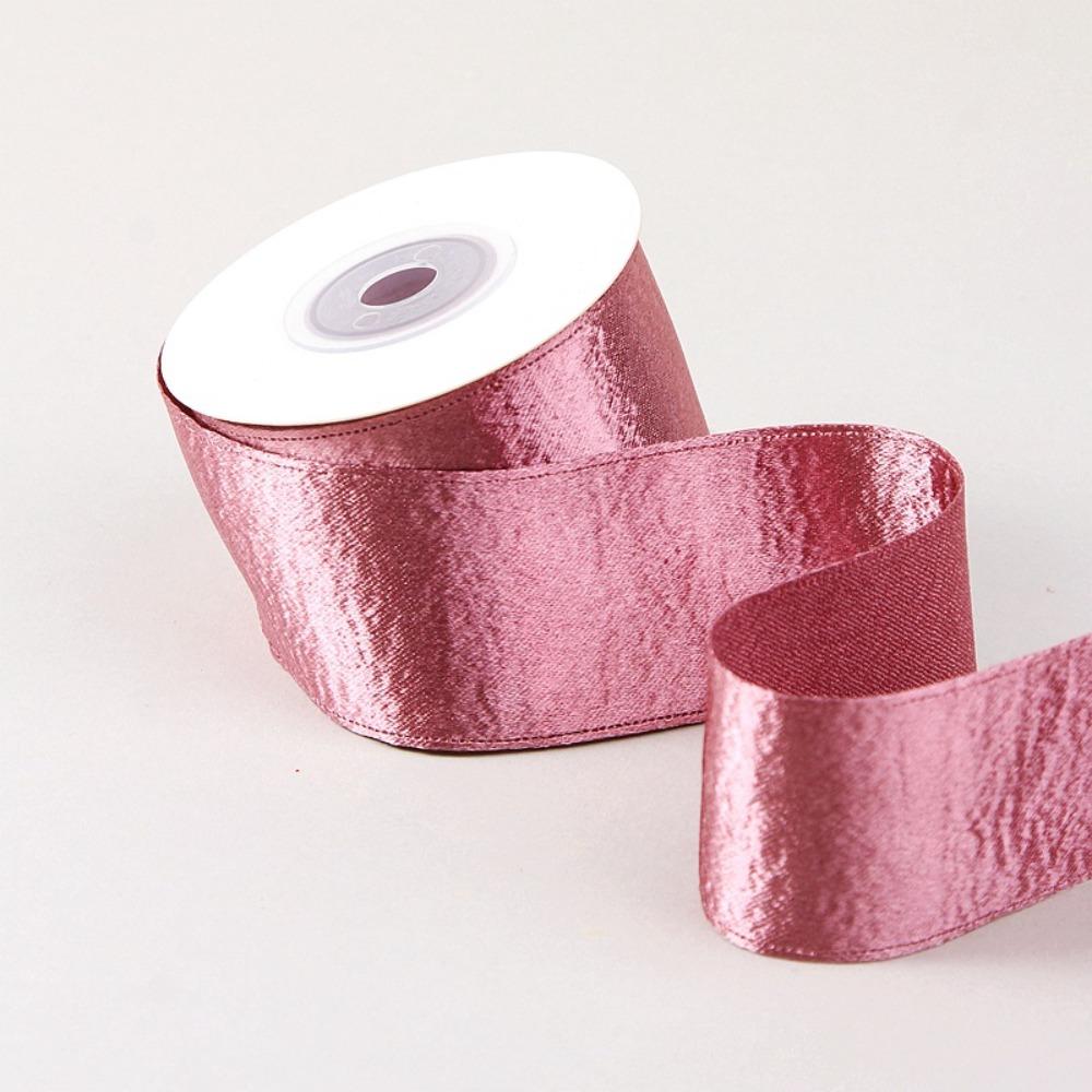 

2.5cm 10 Yards Velvet Ribbon Metallic Luster Single Sided Organza Ribbon Silver Edge Double Sided Glitter Ribbon 10 yards лавандовий